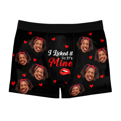 I Licked It So It's Mine - Personalized Men's Boxer Briefs