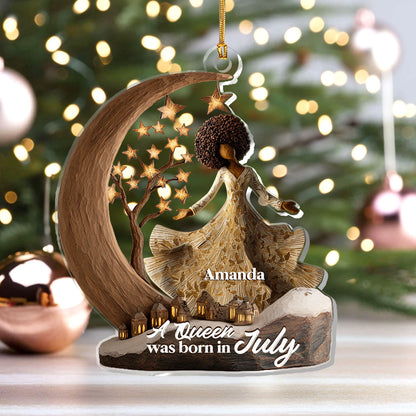 A Beautiful Queen - Personalized 1-Layer Acrylic Ornament