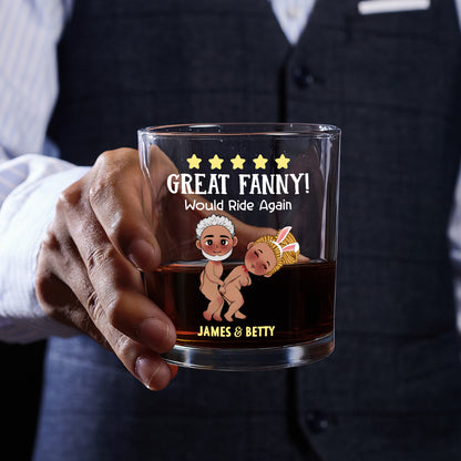 Great Fanny - Personalized Round Whiskey Glass