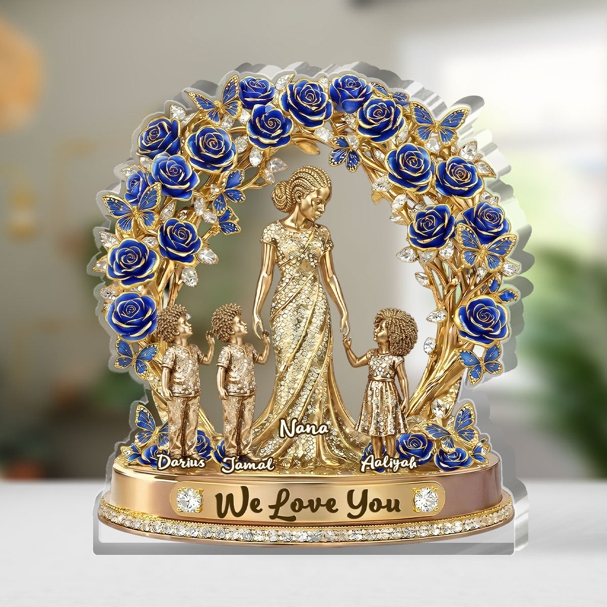 Love Rooted In Motherhood - Personalized Custom Shaped Acrylic Plaque