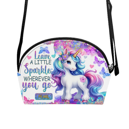 Leave A Little Sparkle Wherever You Go - Personalized Kid Shell Purse SBCHSBLN1223M