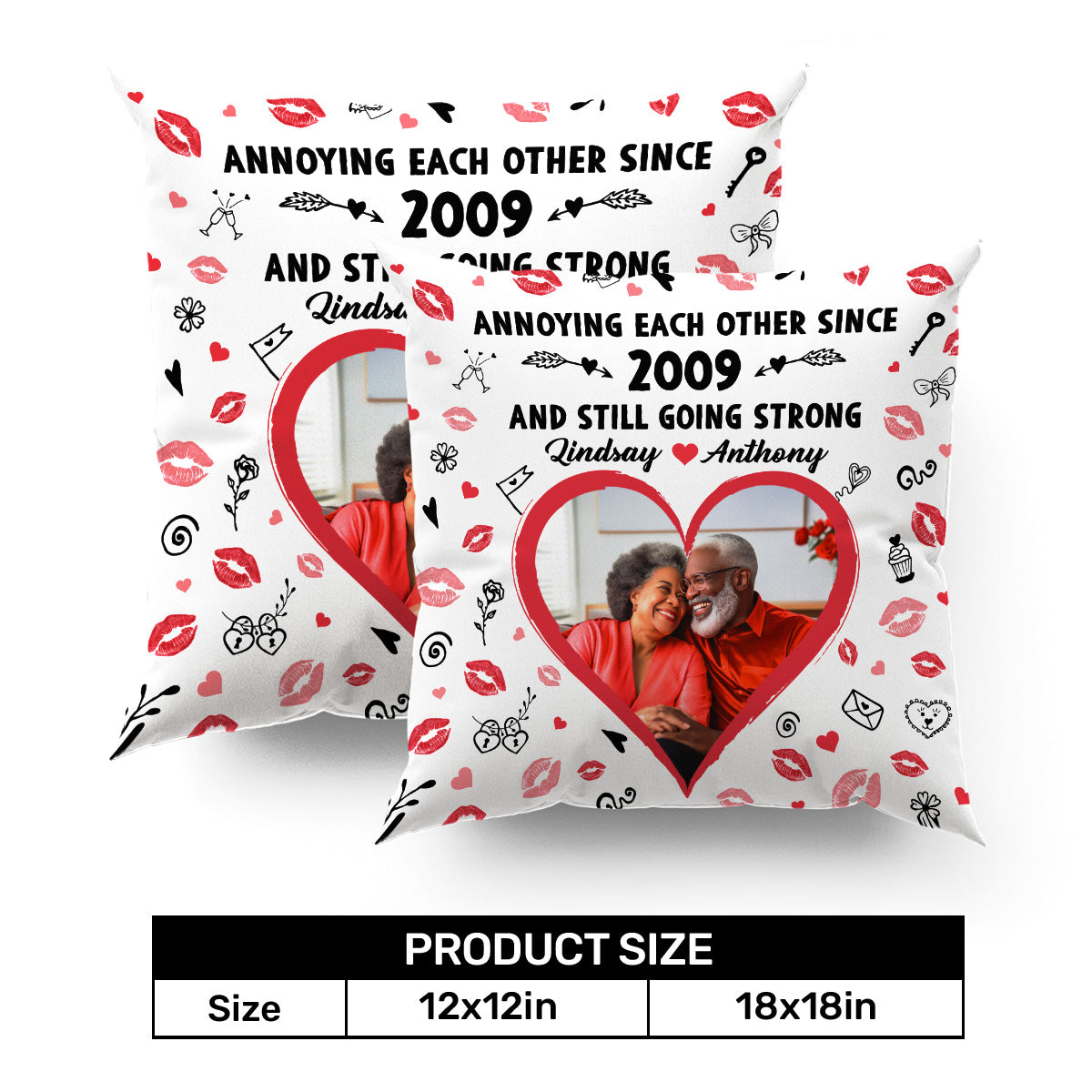 Annoying Each Other Since And Still Going Strong - Personalized Pillow