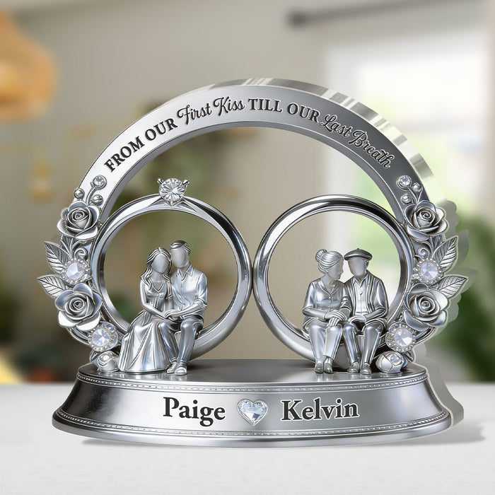 Plaque on a living room table