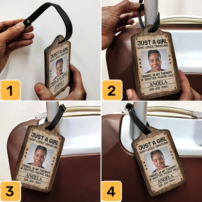 Wanted Funny Custom Photo - Personalized Luggage Tag SBLUTLM2252T