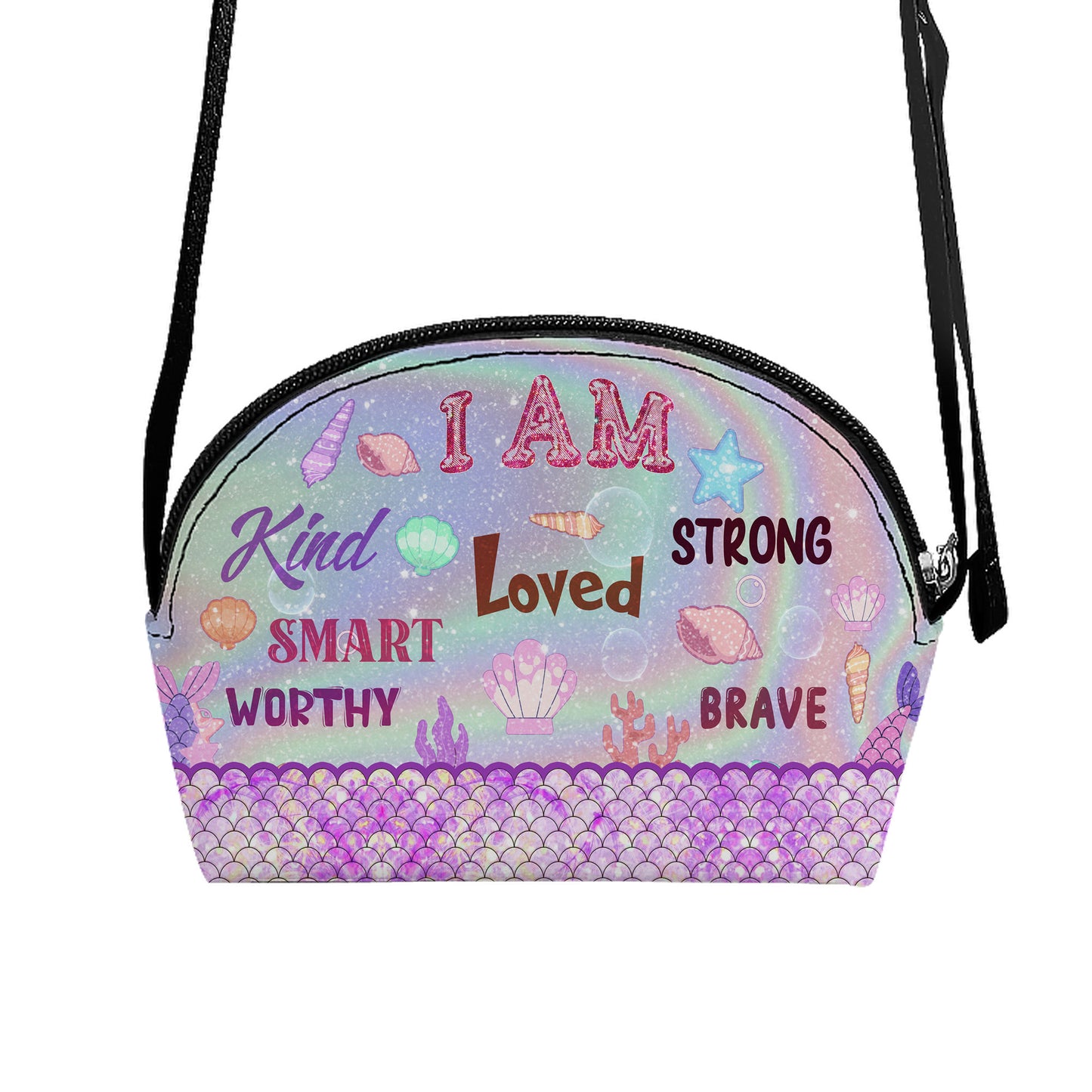 I Am Enough - Personalized Kid Shell Purse SBCHSBLM1210M