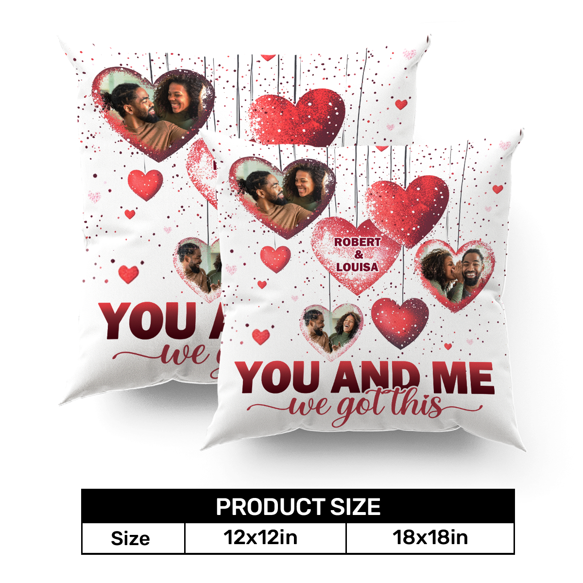 You And Me We Got This - Personalized Pillow