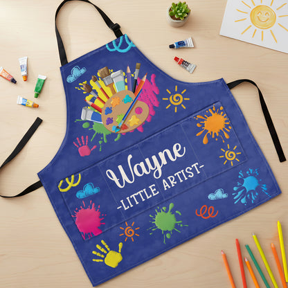 Little Artist - Personalized Kid Apron With Pocket