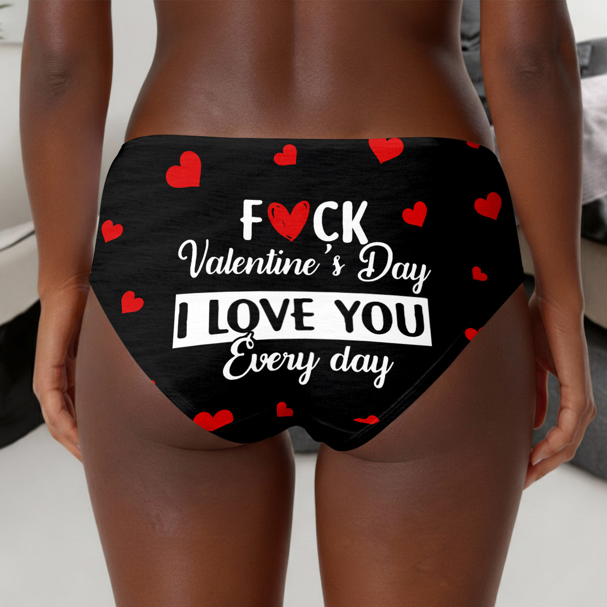 I Love You Every Day - Personalized Women's Low-waisted Brief