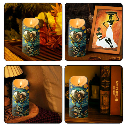 My Favorite Place In All The World Is Next To You - Personalized Flameless LED Candle