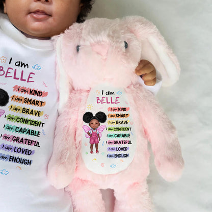 I Am - Personalized Stuffed Bunny