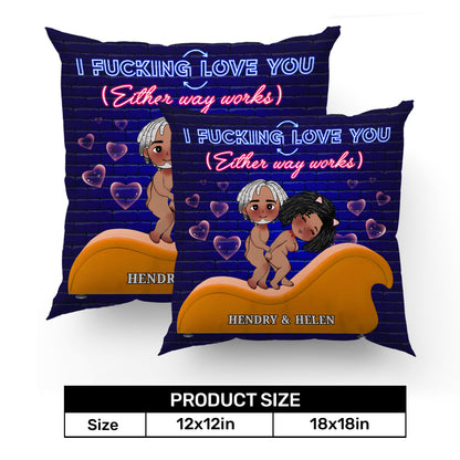 Together Is Our Favorite Place To Be - Personalized Pillow