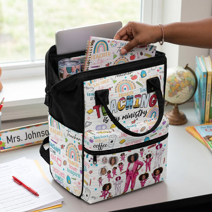 Teaching Is My Ministry - Personalized Duckbilled Backpack