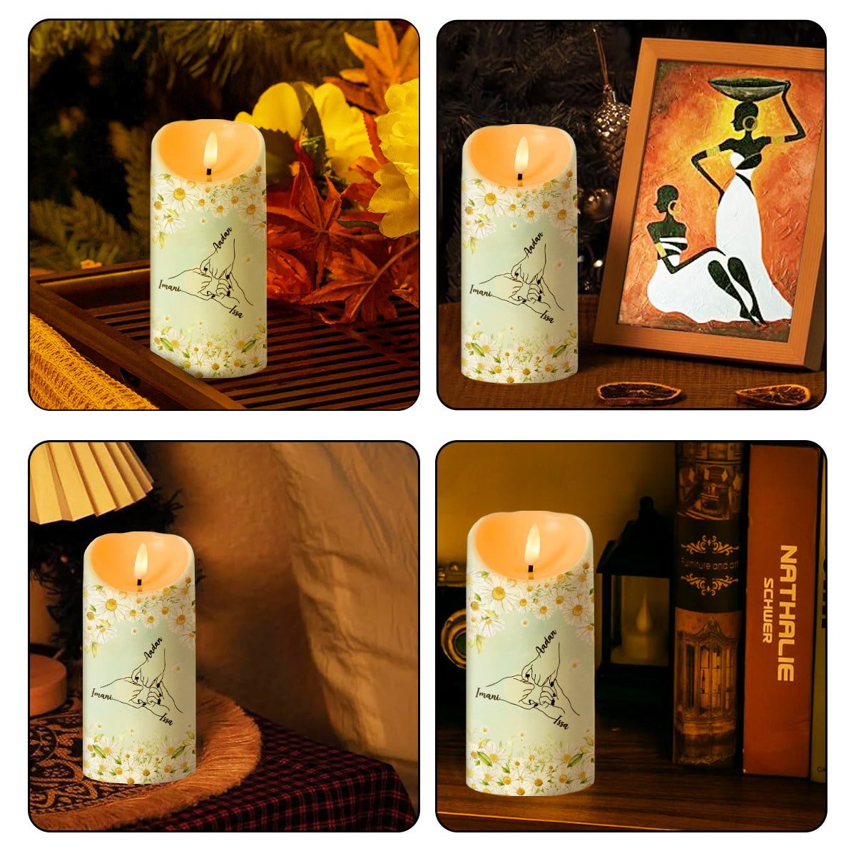 The Bond Between Us Will Always Be Strong - Personalized Flameless LED Candle