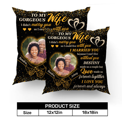 Destiny Made Us A Couple But Love Made Us Forever - Personalized Pillow