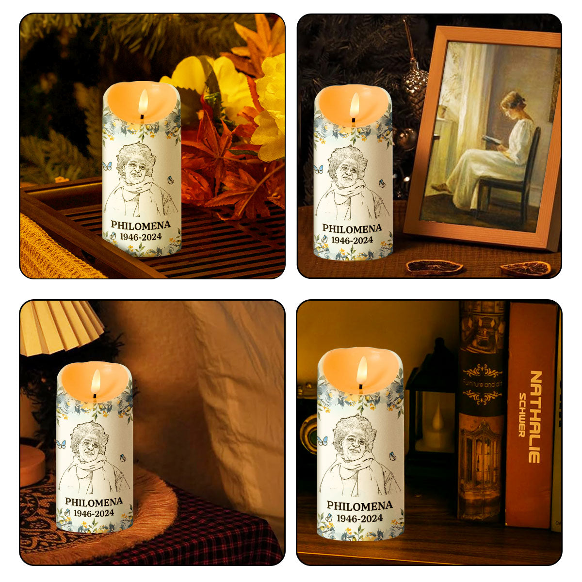 Miss And Love You Always - Personalized Flameless LED Candle