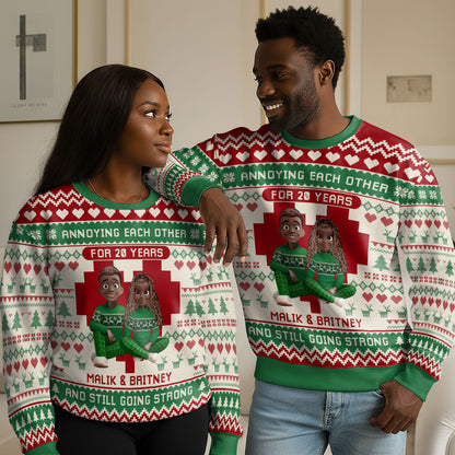 Annoying Each Other - Personalized 3D Sweatshirt