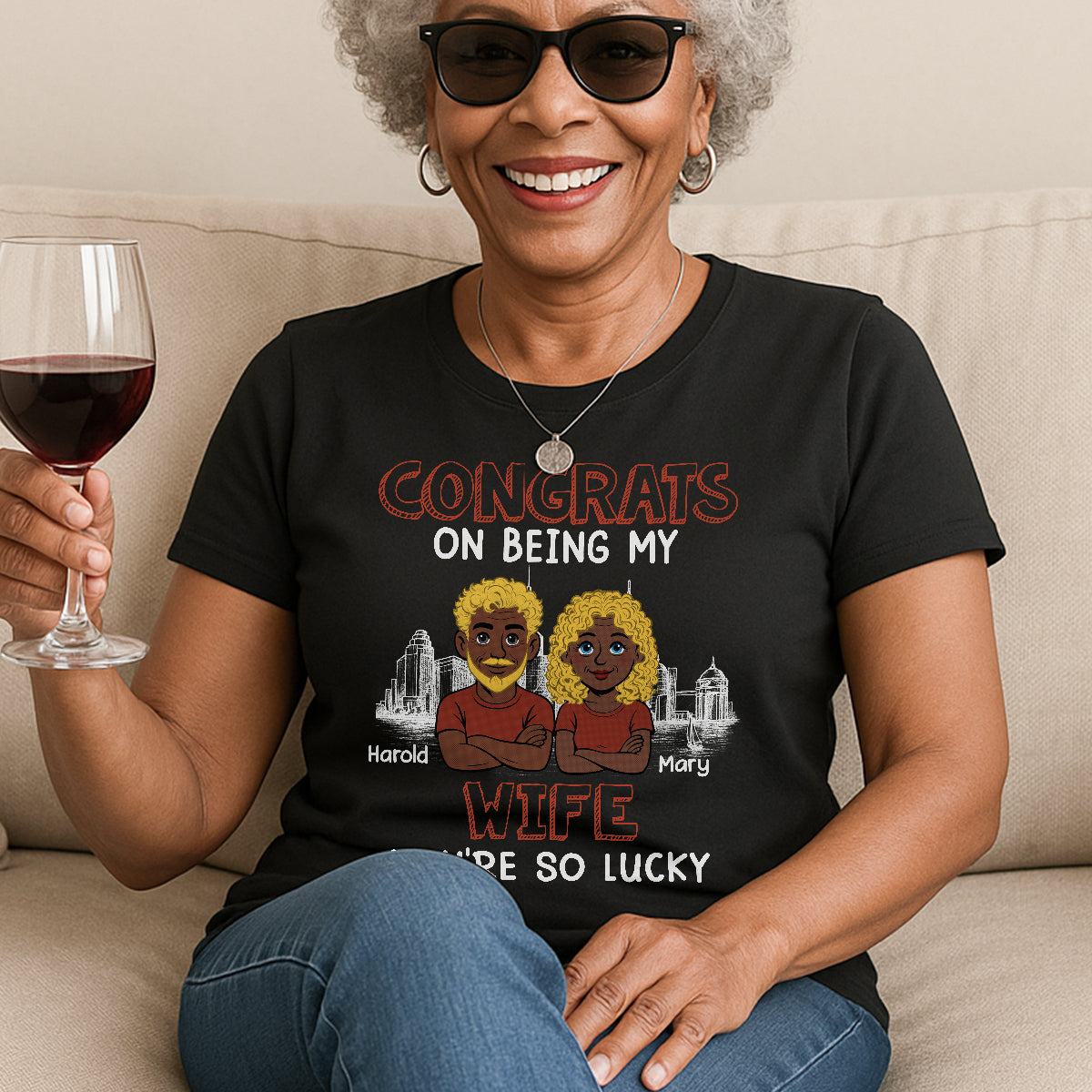 Being My Hubby - Personalized 2D Unisex T-shirt