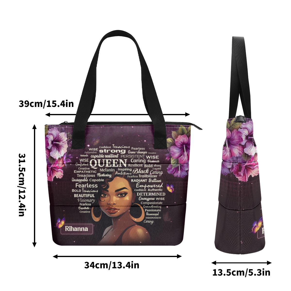 Black Queen - Personalized Comfortable Tote Bag