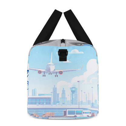 Just A Girl Who Loves Traveling - Personalized Minimalist Duffle Bag SBMDBN50