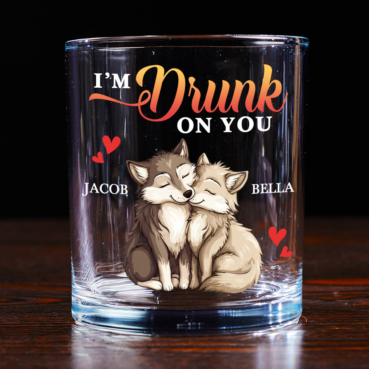 I'm Drunk On You - Personalized Round Whiskey Glass