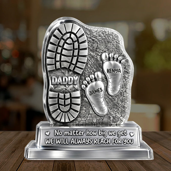 Plaque on a living room table