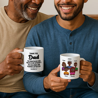 His Children Are Blessed After Him - Personalized Ceramic Coffee Mug