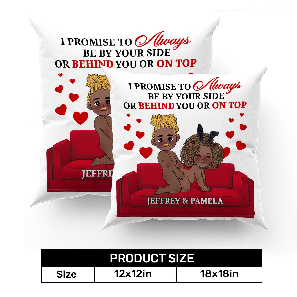 I Promise To Always Be By Your Side - Personalized Pillow