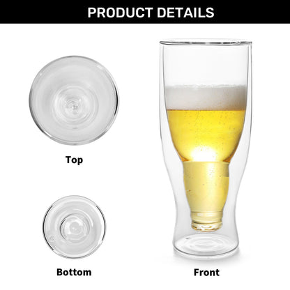 I Will Drink Here Or There - Personalized Inverted Beer Glass