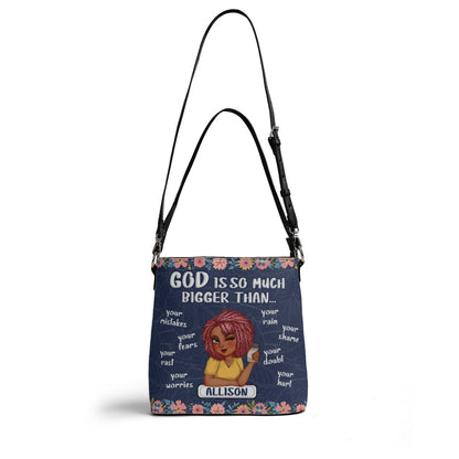 God Is So Much Bigger Than - Personalized Bucket Bag SBBD18LN1294M