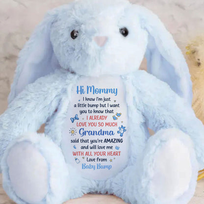 Dear Mommy I Love You - Personalized Stuffed Bunny