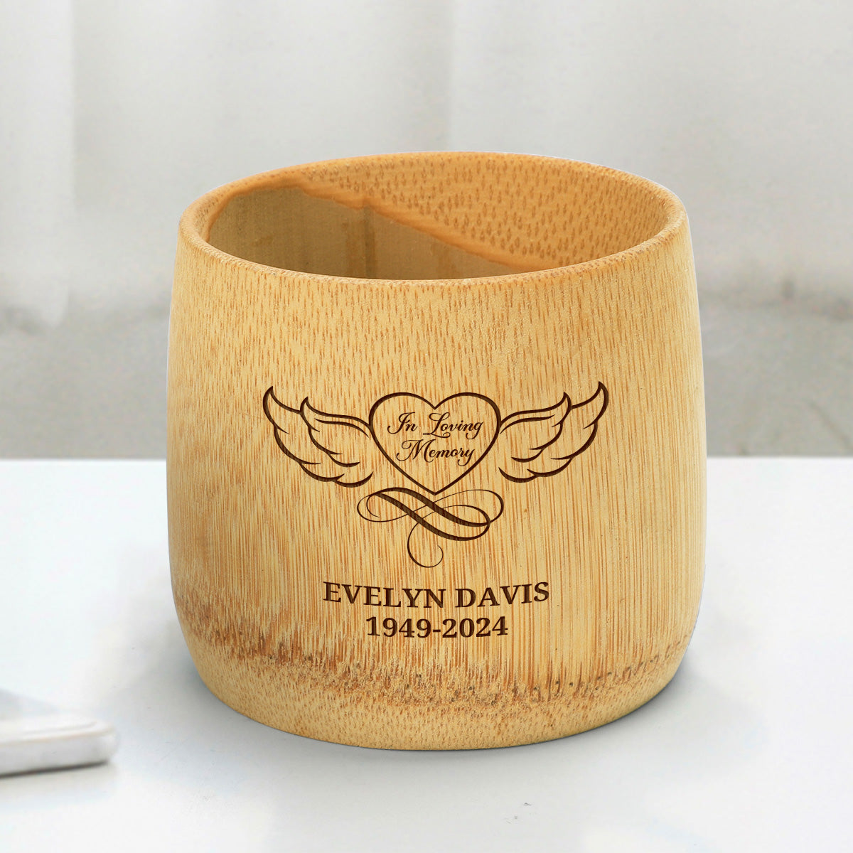 In Loving Memory - Personalized Bamboo Cup