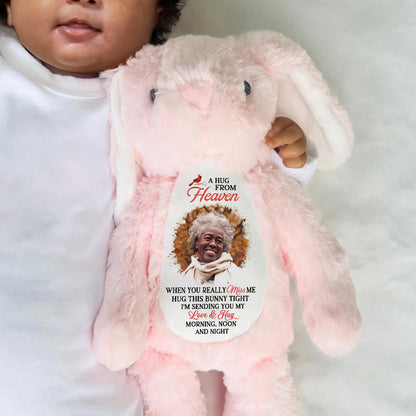 A Hug From Heaven - Personalized Stuffed Bunny