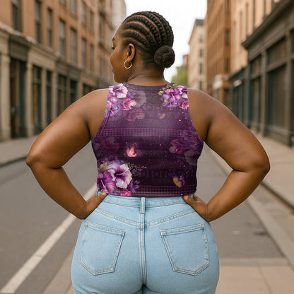 Black Queen - Personalized Crop Tank Top
