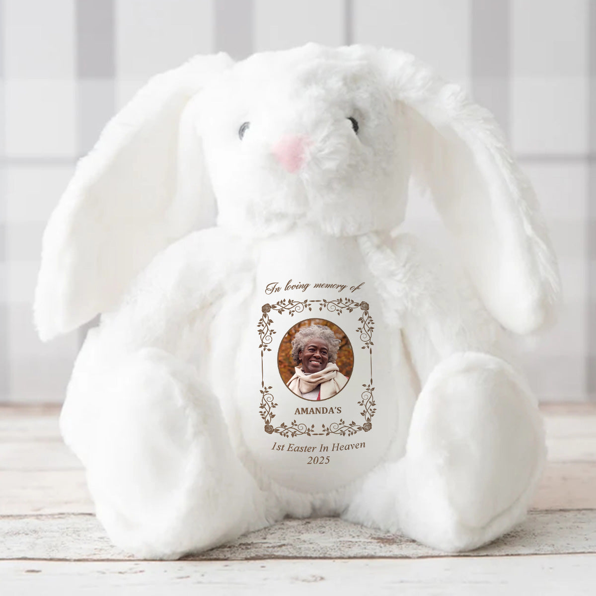 First Easter In Heaven - Personalized Stuffed Bunny