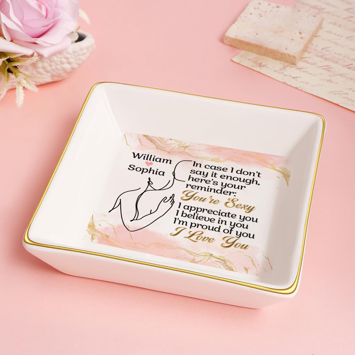 Your Reminder I Love You - Personalized Jewelry Dish