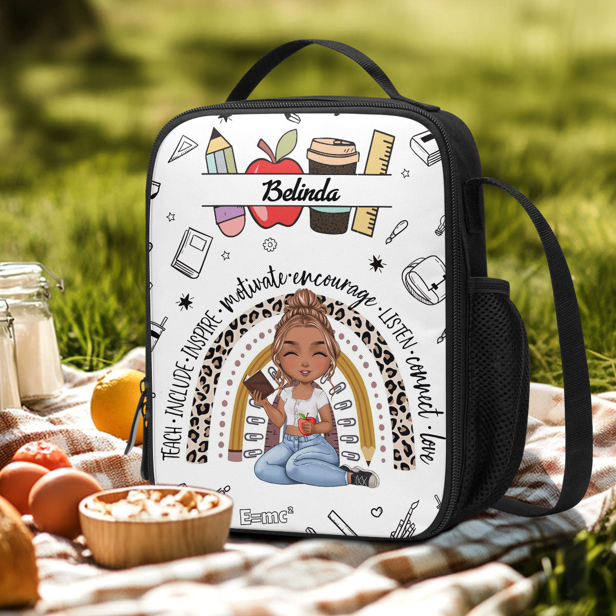 Teach Love Inspire - Personalized Lunch Box Bag SBLBBLPA1661M