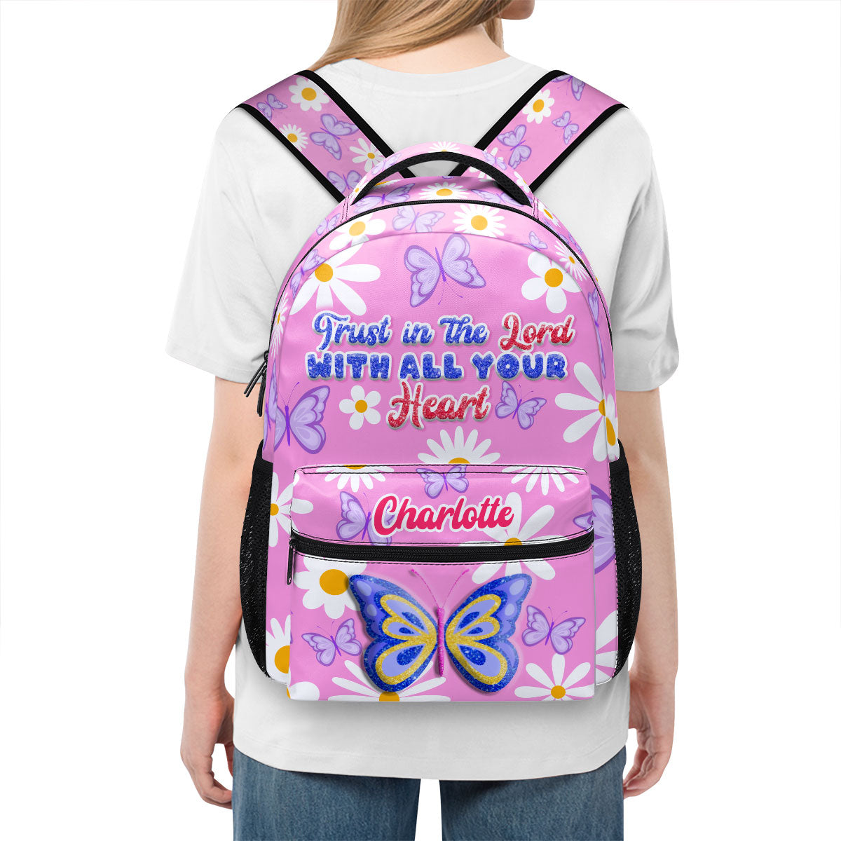 Trust In The Lord With All Your Heart - Personalized Backpack SBBPHA41