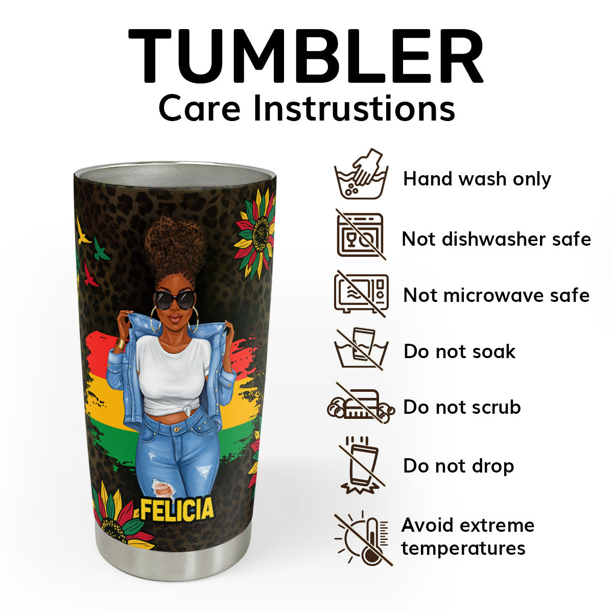 I Am - Personalized Stainless Steel Tumbler