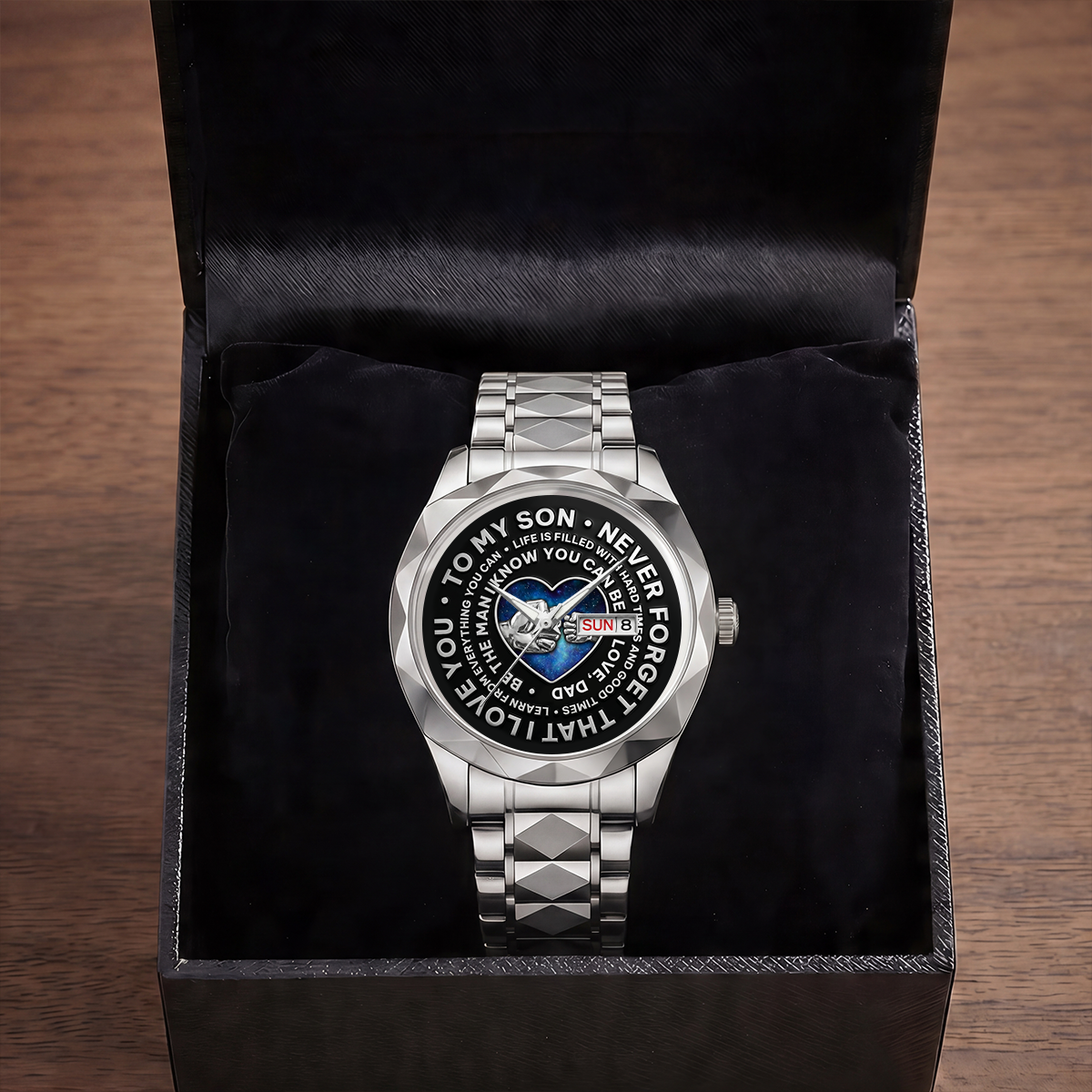 Be The Man I Know You Can Be - Personalized Men's Wrist Watch