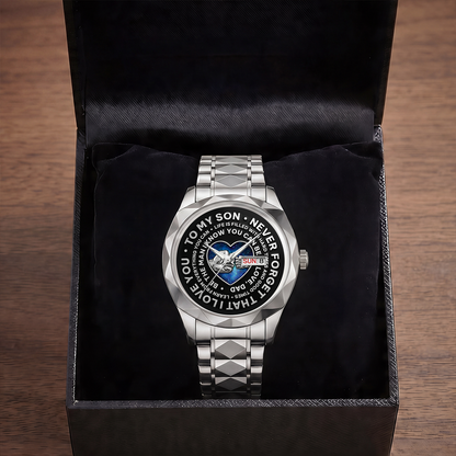 Be The Man I Know You Can Be - Personalized Men's Wrist Watch