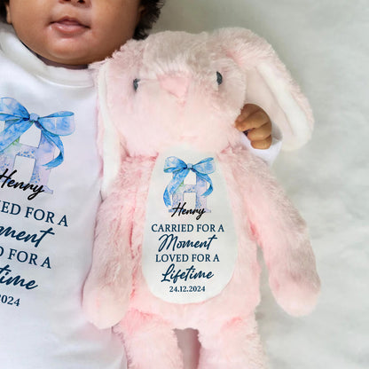 Loved For A Lifetime - Personalized Stuffed Bunny