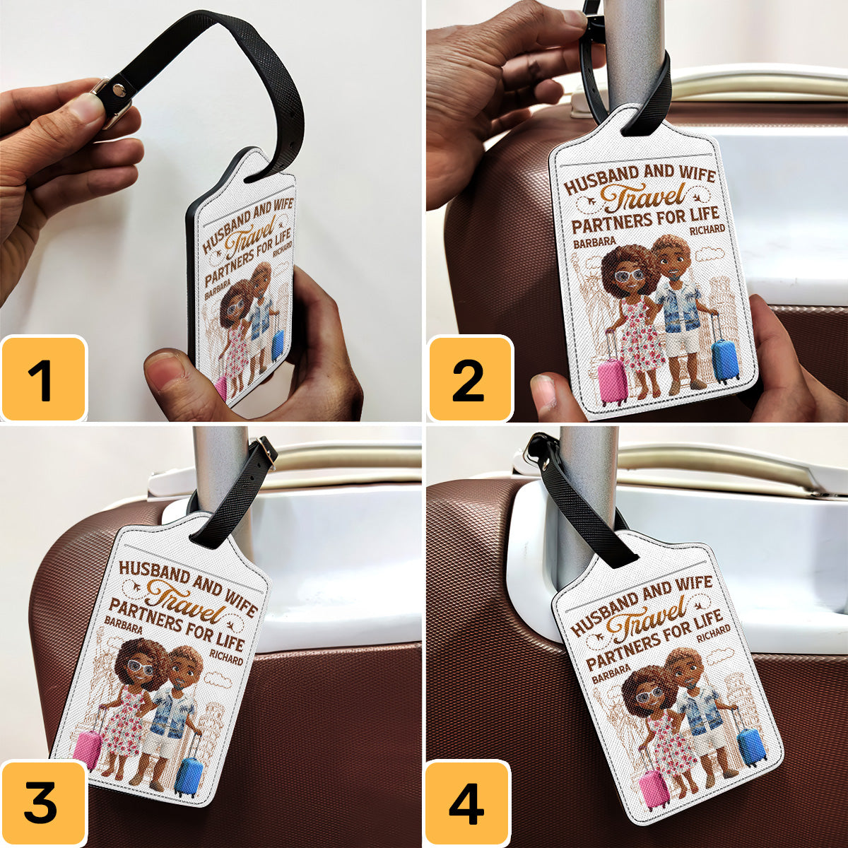Travel Partners For Life - Personalized Luggage Tag