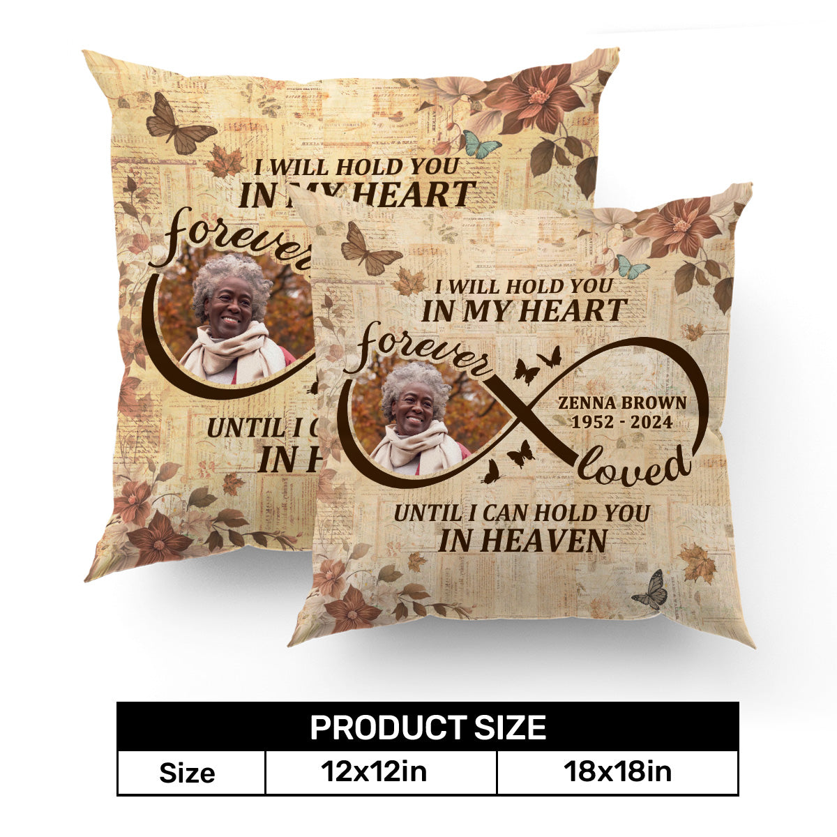 I Will Hold You In My Heart - Personalized Pillow