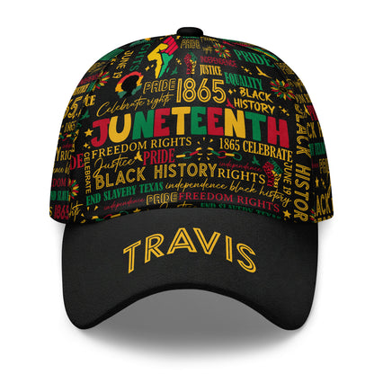 Celebrate Juneteenth Freedom Day - Personalized Classic Cap