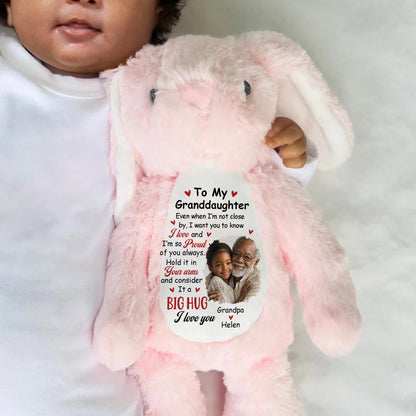 I Am So Proud Of You - Personalized Stuffed Bunny