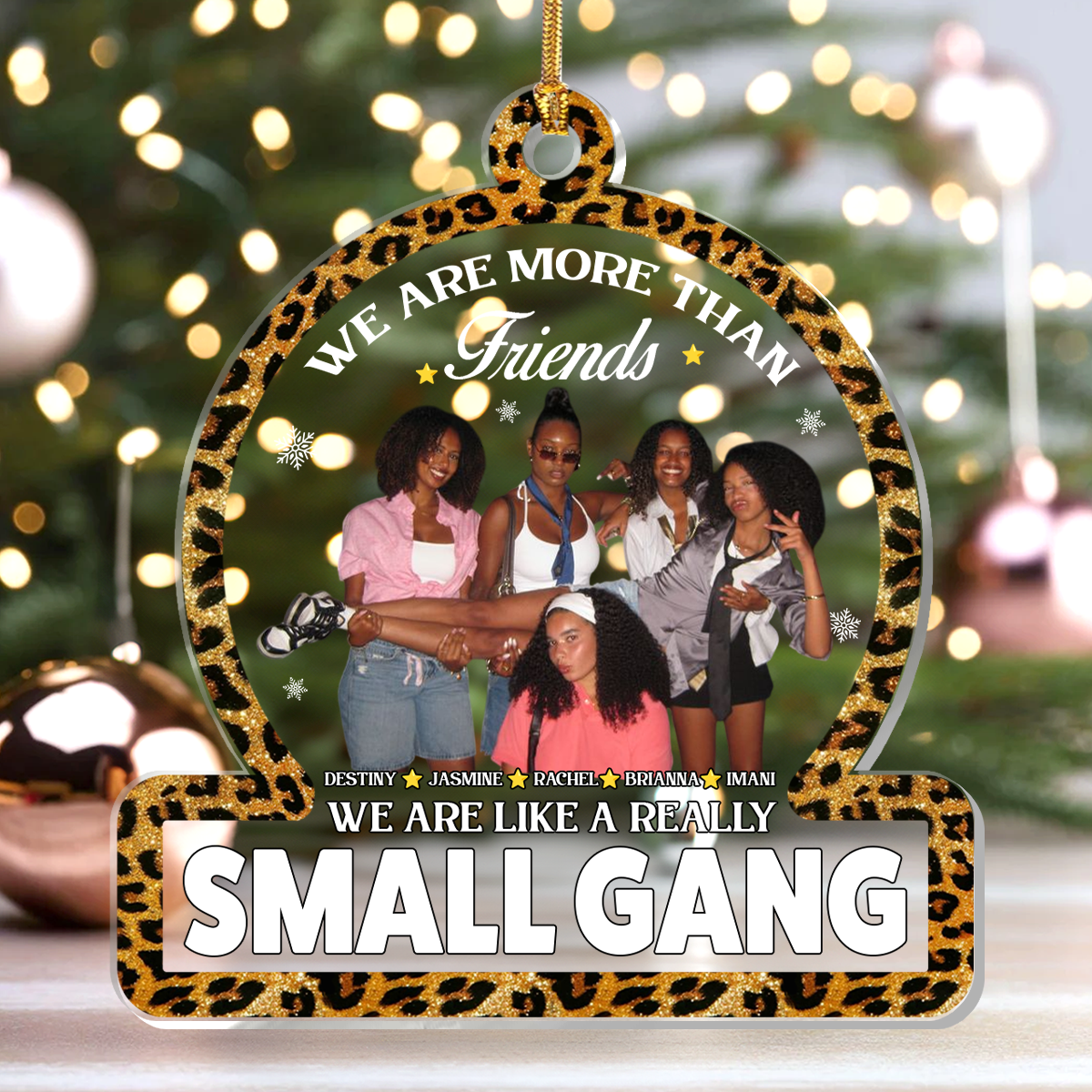 We Are More Than Friends  - Personalized 1-Layer Acrylic Ornament