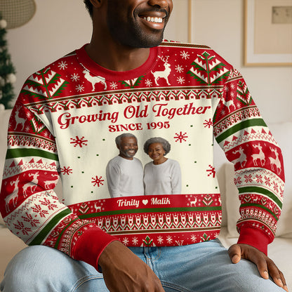 Growing Old Together - Personalized 3D Sweatshirt