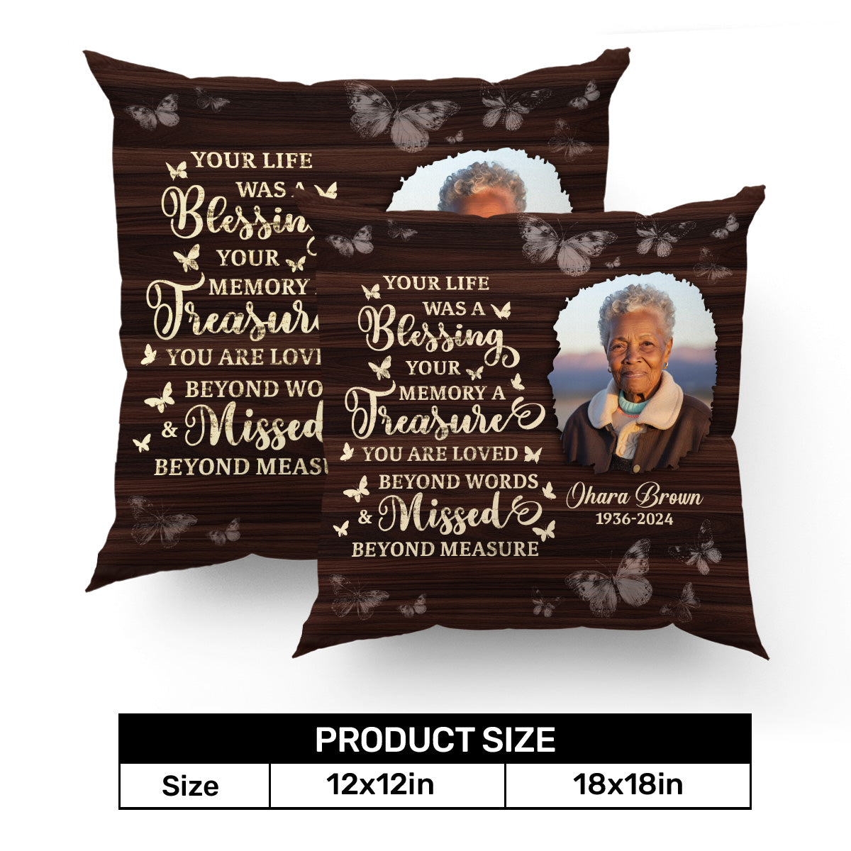 Your Life Was A Blessing - Personalized Pillow