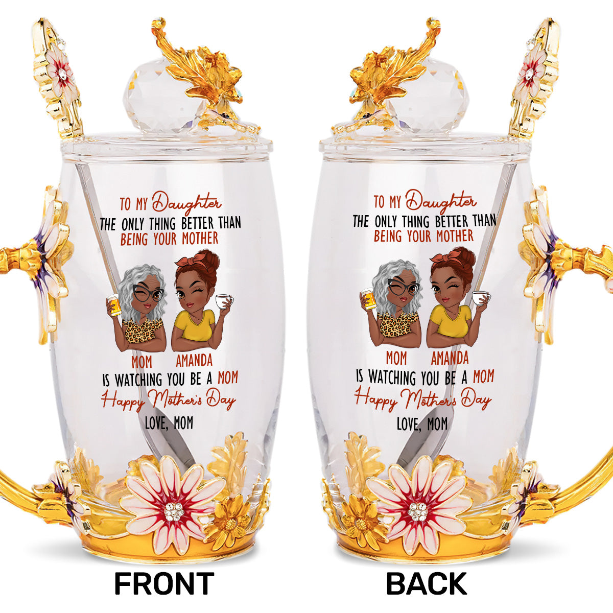 The Only Thing Better Than Being Your Mother - Personalized Flower Tea Cup