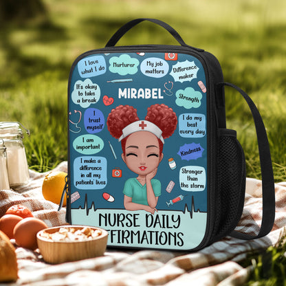 Nurse Daily Affirmations - Personalized Lunch Box Bag SBLBBLN1670L